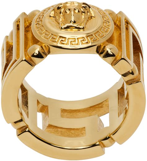 versace vantas medusa ring|Versace Medusa ring women.